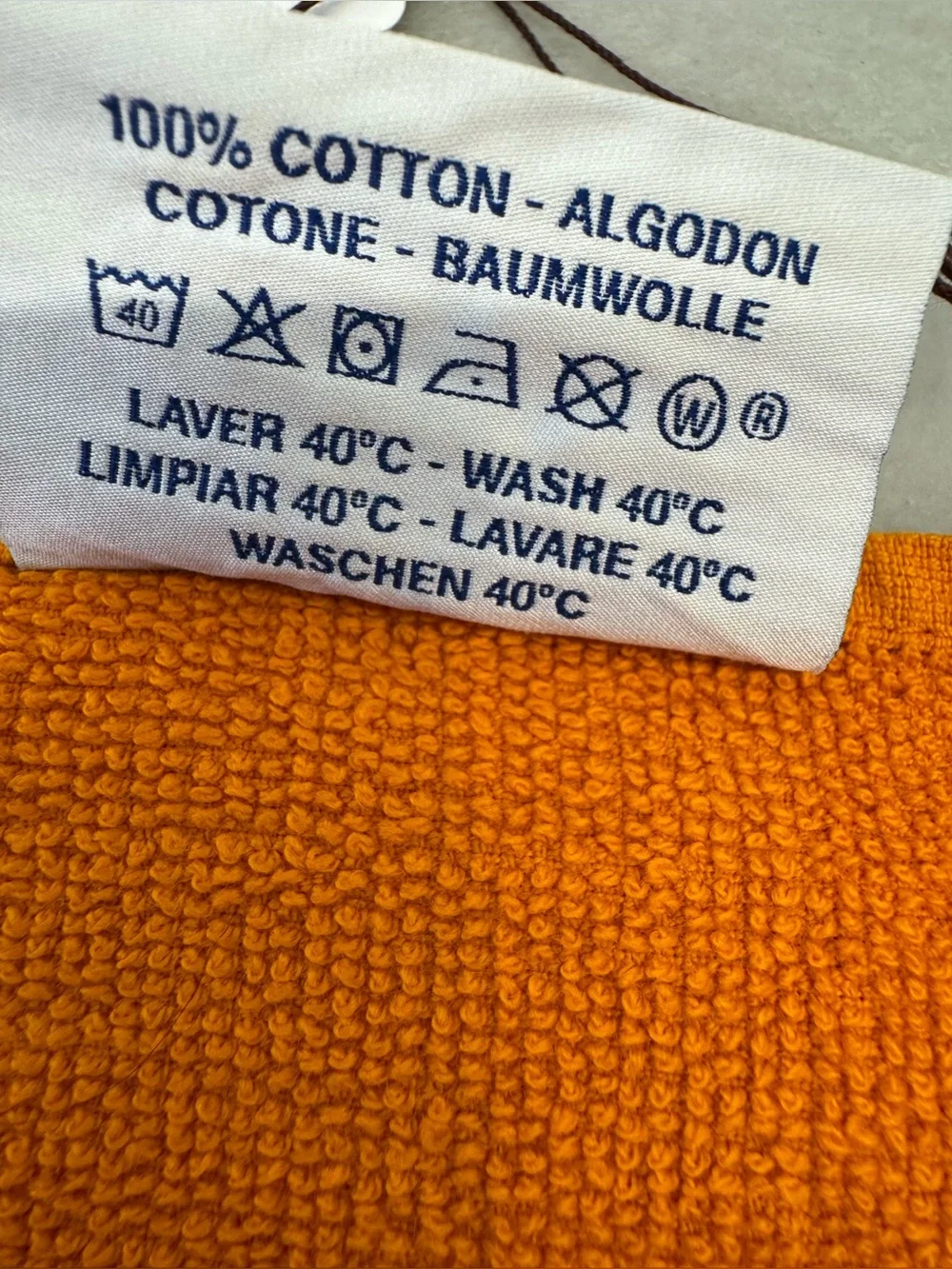 NWT Hermes Yachting Beach Towel Orange